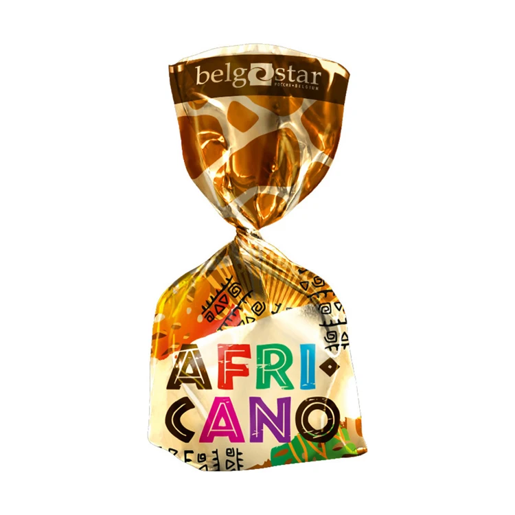 Высококачественные сладкие конфеты «BelgoStar Africa» с апельсиновым вкусом, наполнение мешковатым рисом, оптовая продажа конфет