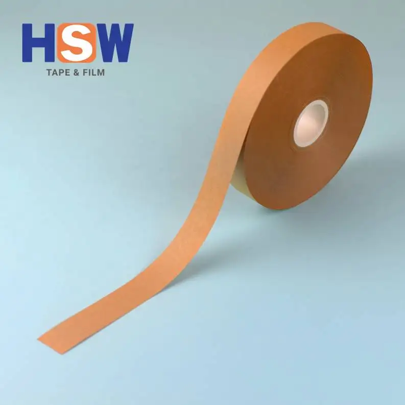 145um Brown Kraft Paper Hot melt Banding Tape with PE coated