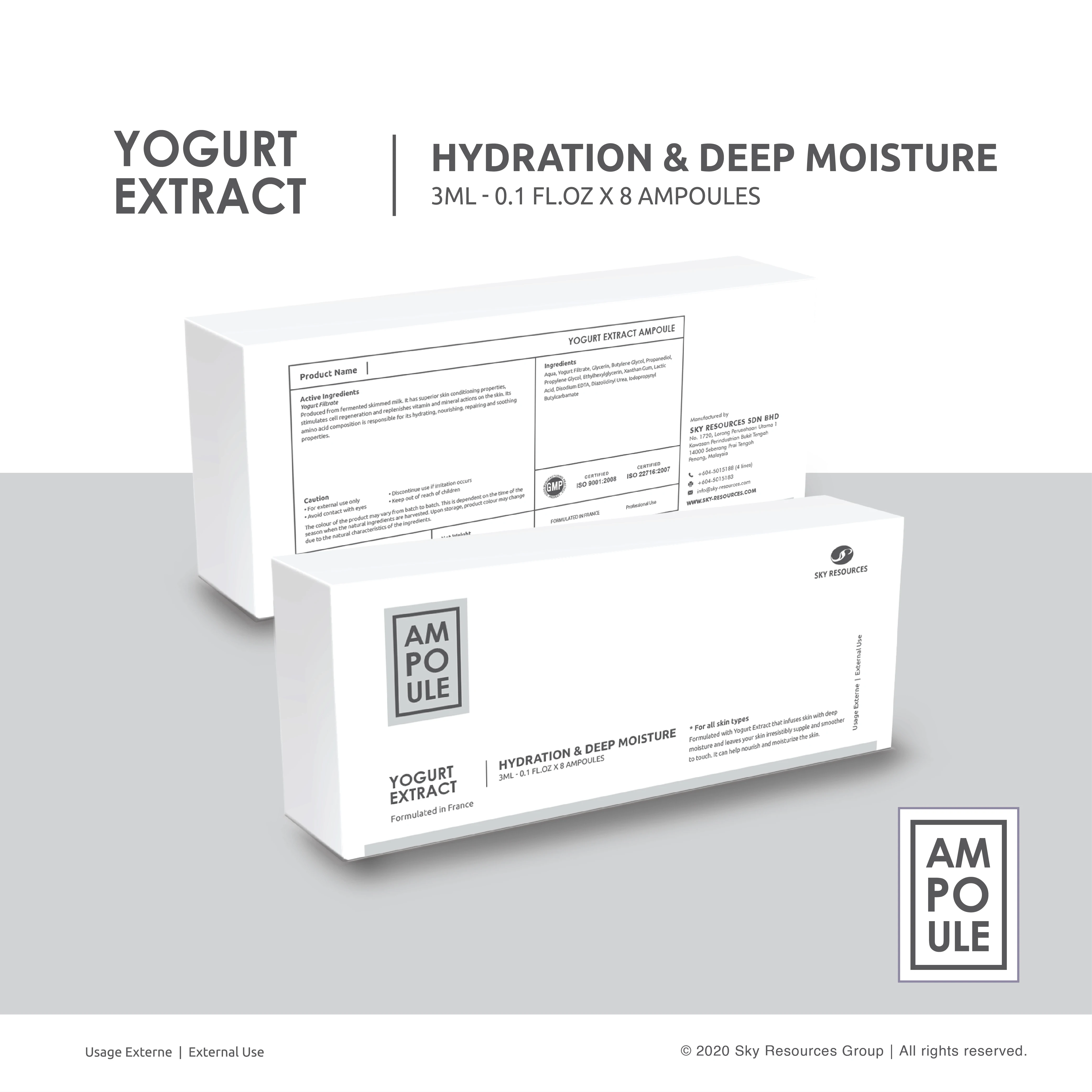 Instant Moisturizing Nourishing Skin Smoothing Glowing	Night Repair Aqua Yoghurt Serum Ampoule Moisturizer perfect for dry skin