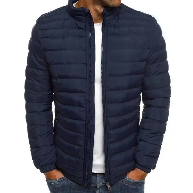 Mens Puffer Bubble Jacket Casual Warm Coats Quilted Padded Zip Up Winter Outwear puffer jacket