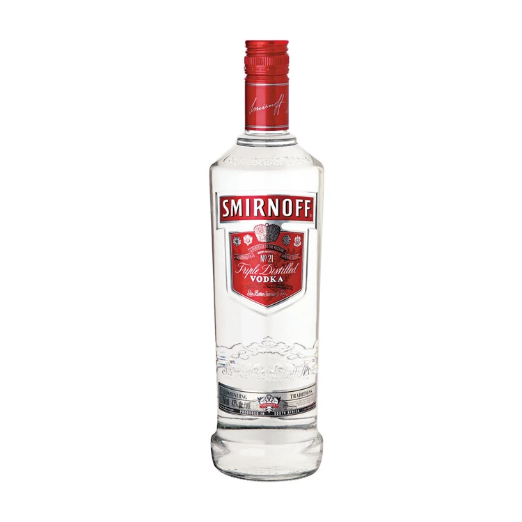 Highest Selling 40% Alcohol Content Clear Color Alcoholic Beverage Smirnoff Red Label Vodka Supplier
