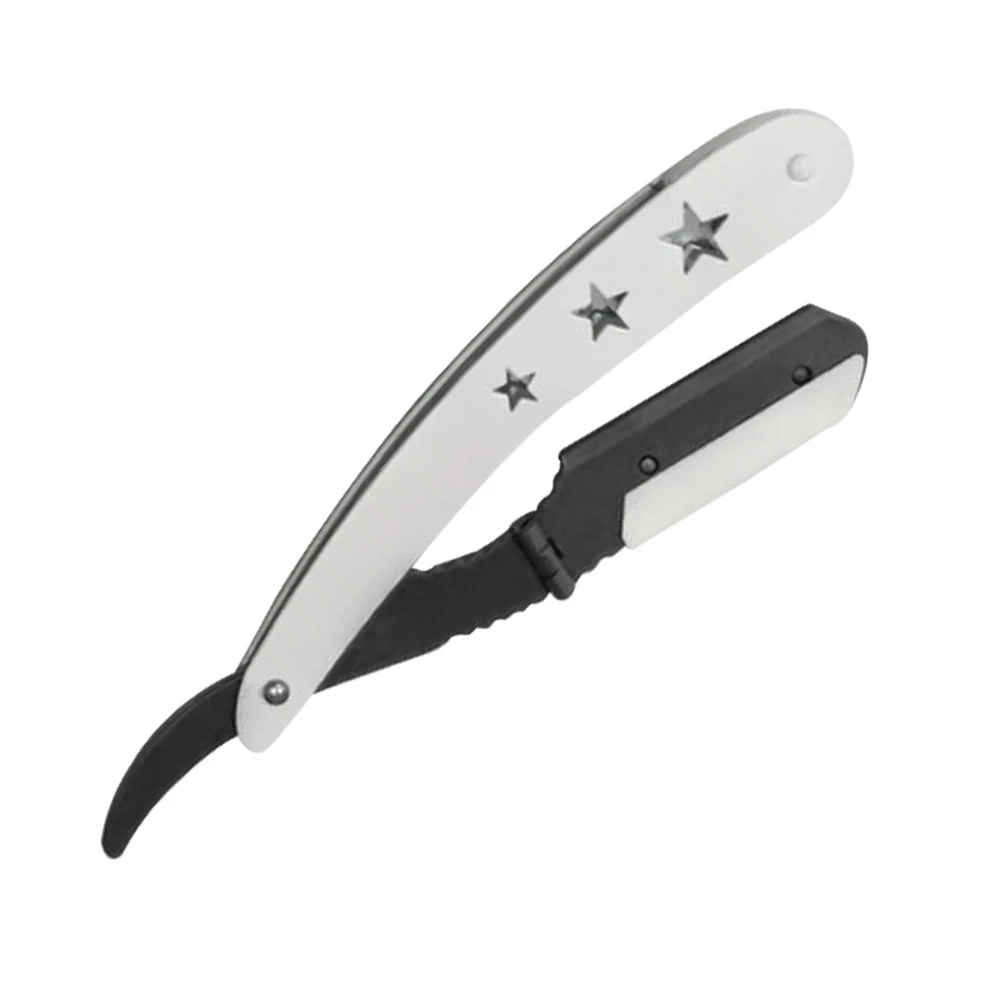 Professional Fashionable Manual Folding Knife Barber Straight Shaving Razor Single Edge Hair Shaper Barber Razor