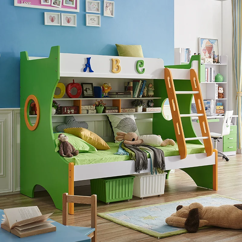 805 # новая модель деревянной мебели для спальни, детская двухъярусная кровать из Гуандуна