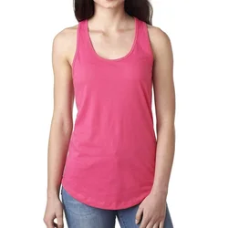 Custom Printing Export Quality Plain Blank Ladies Casual Solid Body Building Women 100% Cotton Sports Tank Tops Bangladesh