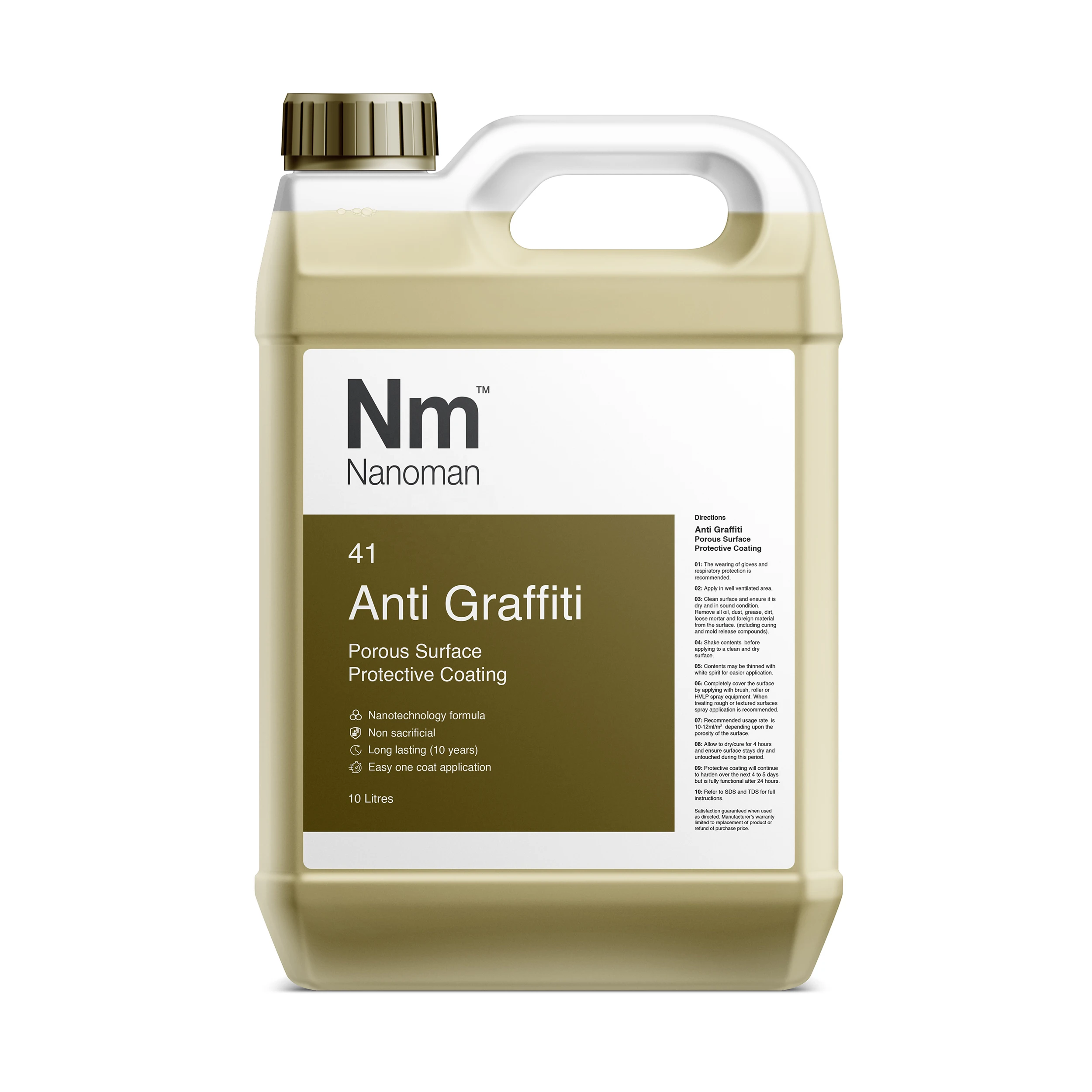 
Whole sale Nanoman Anti-Graffiti Super Hydrophobic Nano Coating for absorbent surfaces 