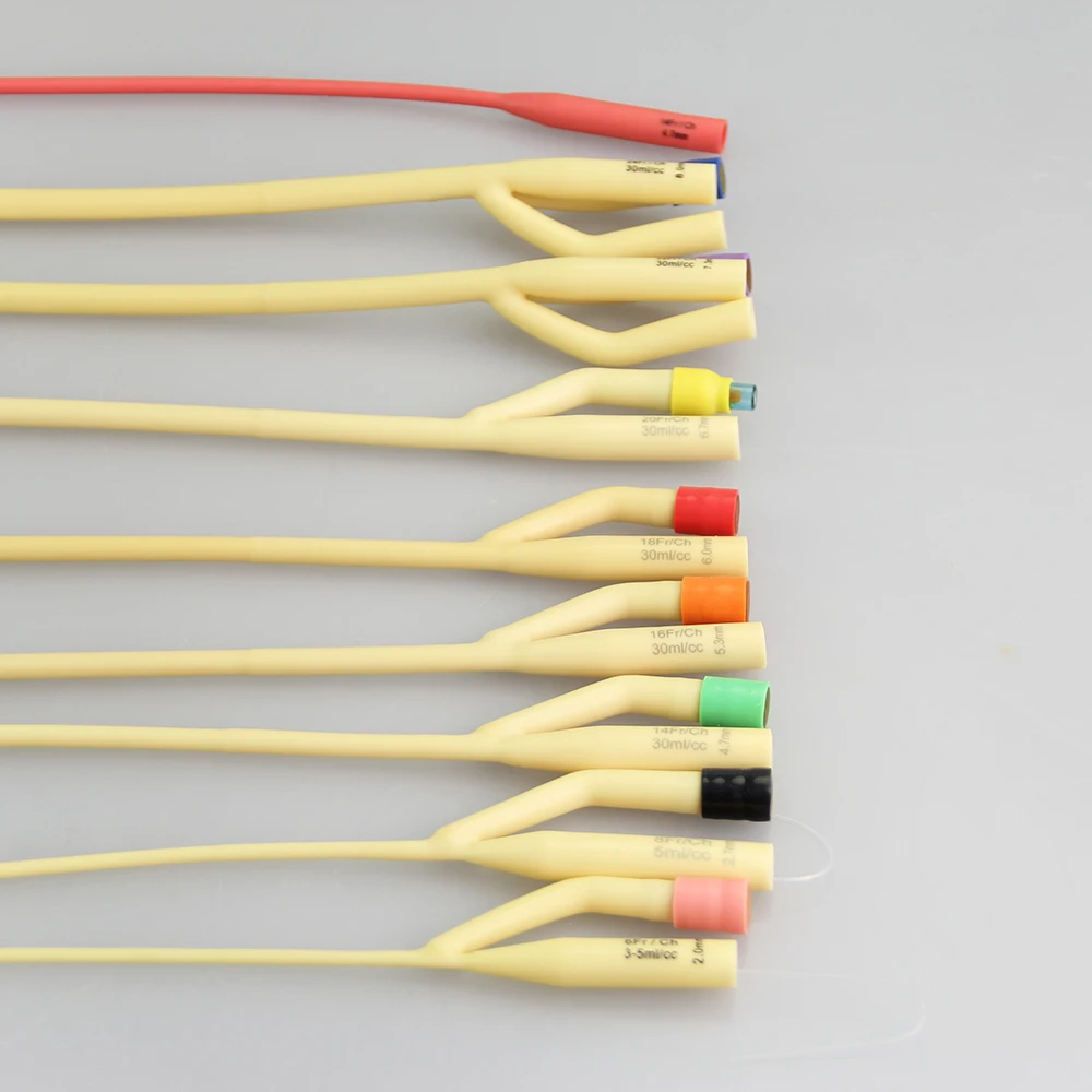 Disposable Sterile Medical Latex Foley Balloon Catheter 2 Way 3 Way Foley Catheter
