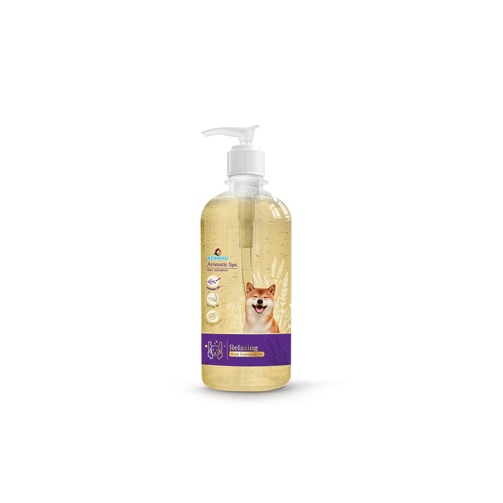 Top Selling Manufacturing Price of BEARING Aromatic Spa Dog Shampoo Relaxing with Essential Oil 450ml for your Happy Dogs