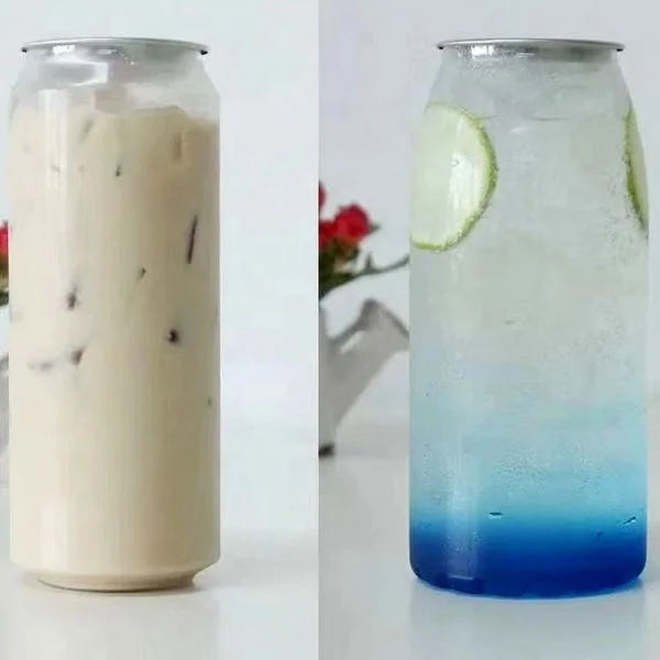 Disposable easy open plastic can