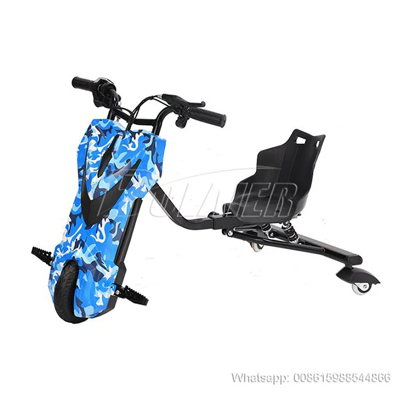 Cheap 250W 3 Wheel Kids Electric Scooter 360 Drift Trike- Blue