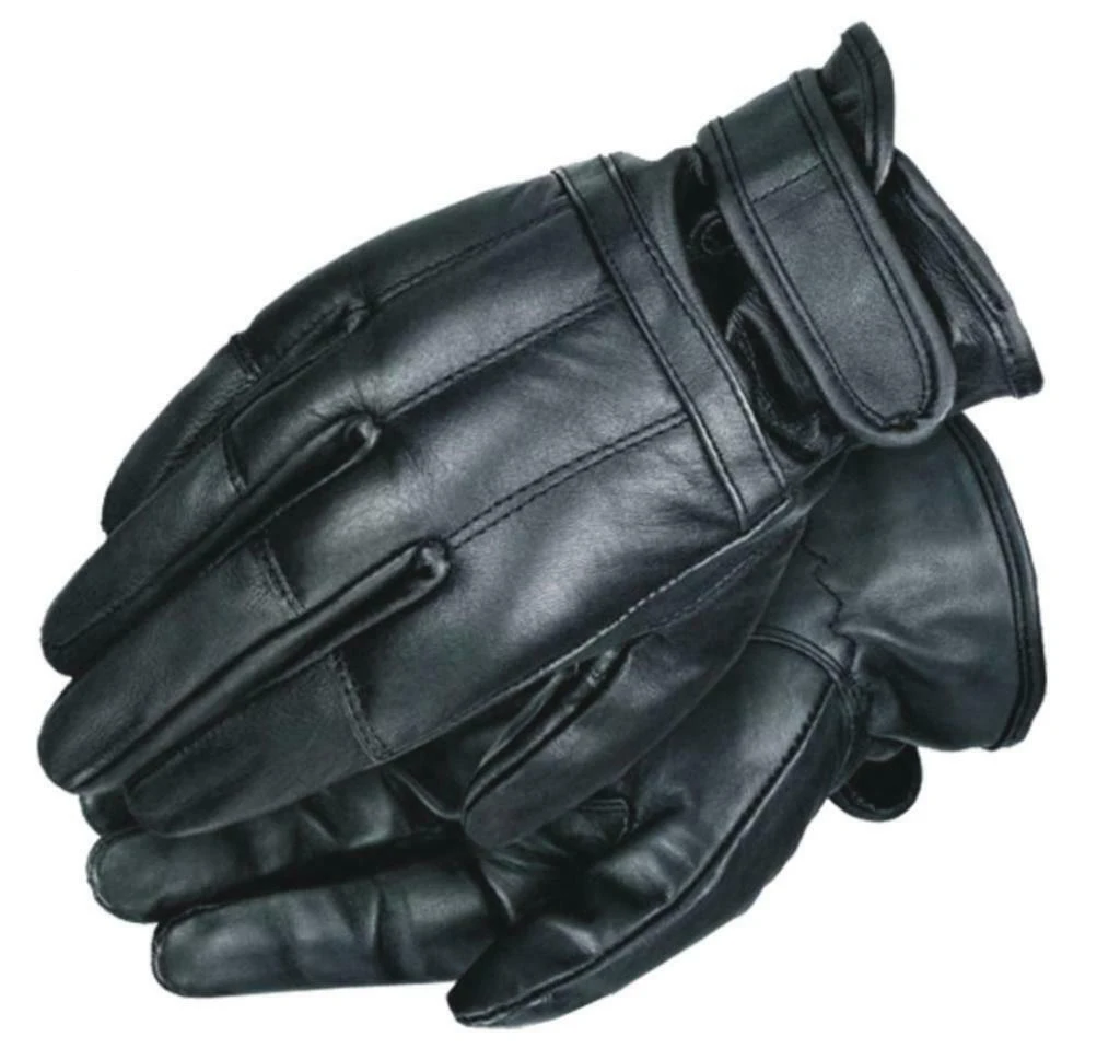 
Custom car driving mans black genuine leather glove 