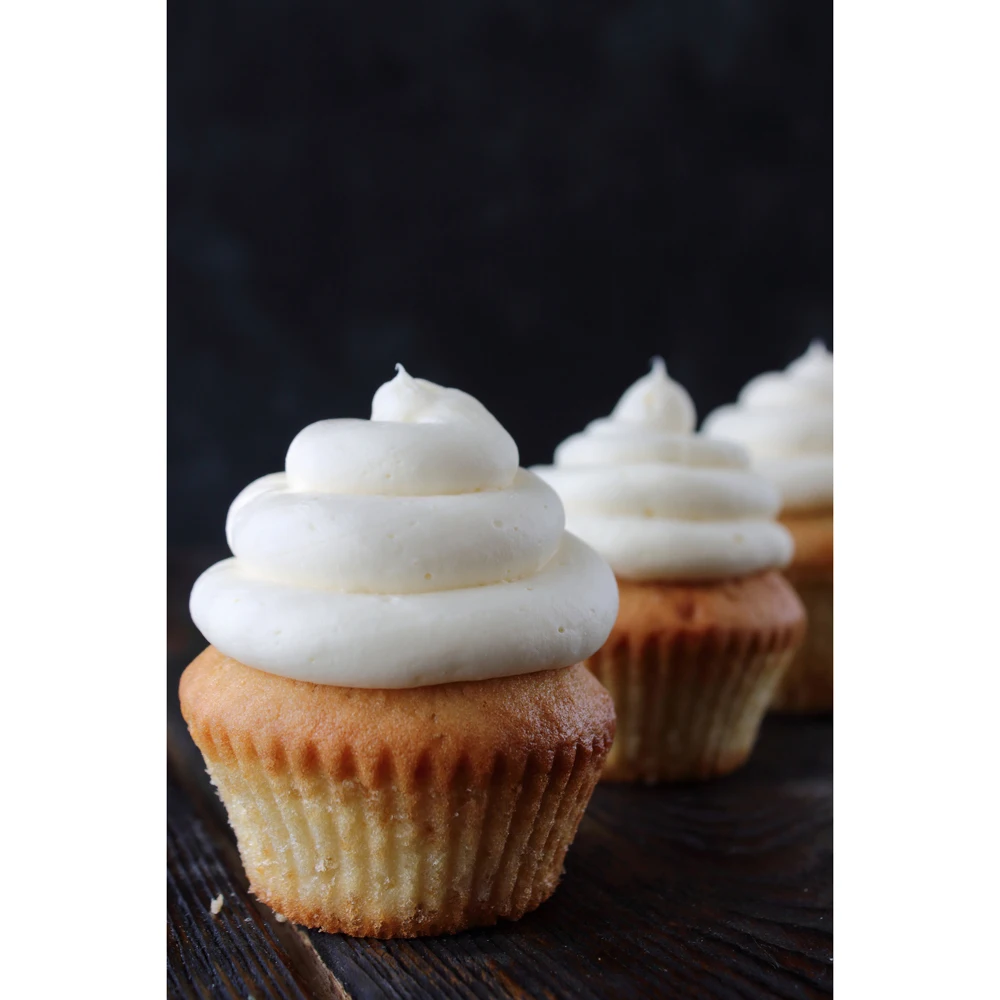 Muffin baking mix with with vanilla flavor