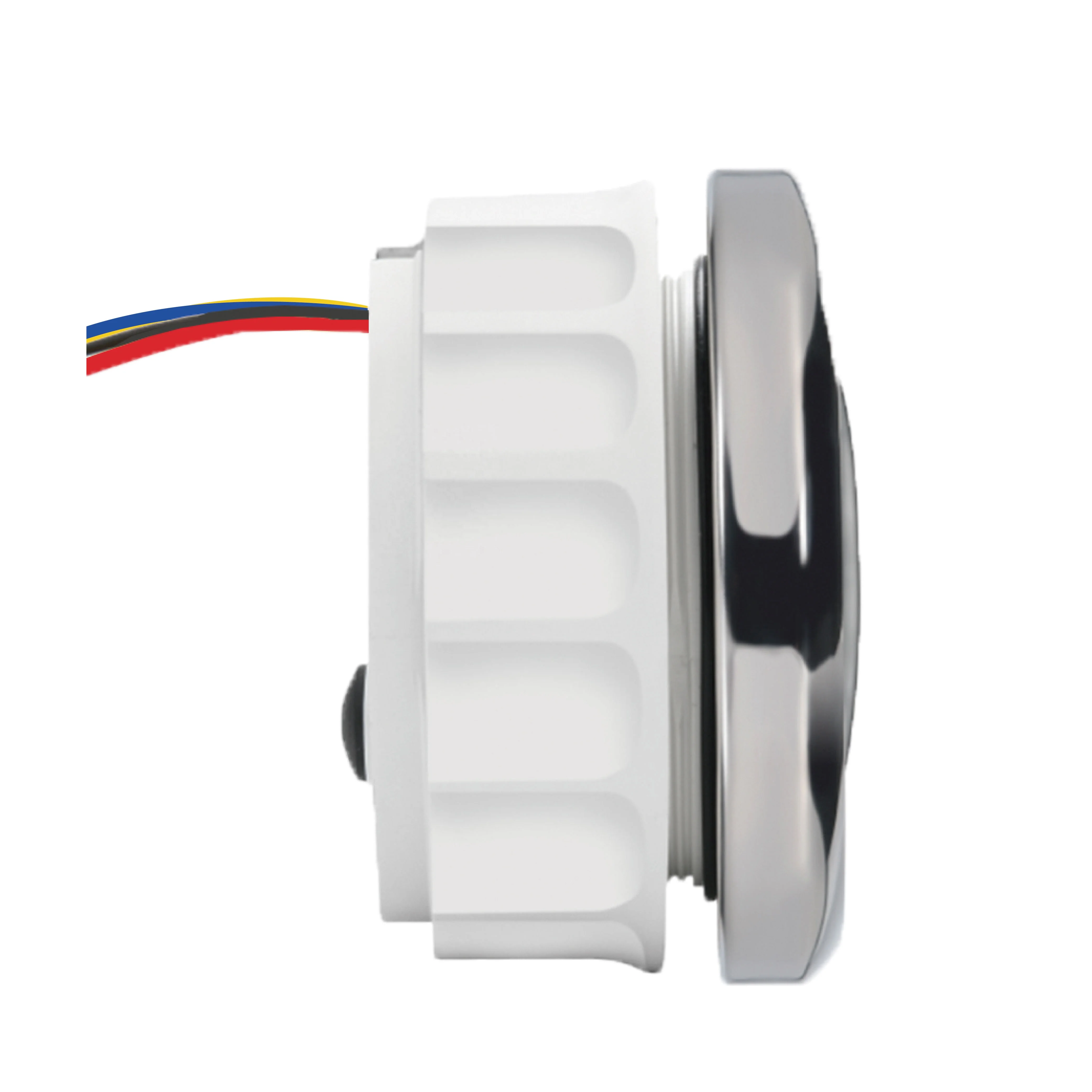 85mm analog and 316 stainless steel rim with convex lens black face white LED display 4000 rpm tachometer gauge