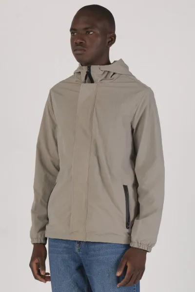 Anorak with Hood 100%polyester Mesh Lining Pullover Half Zip Windbreaker