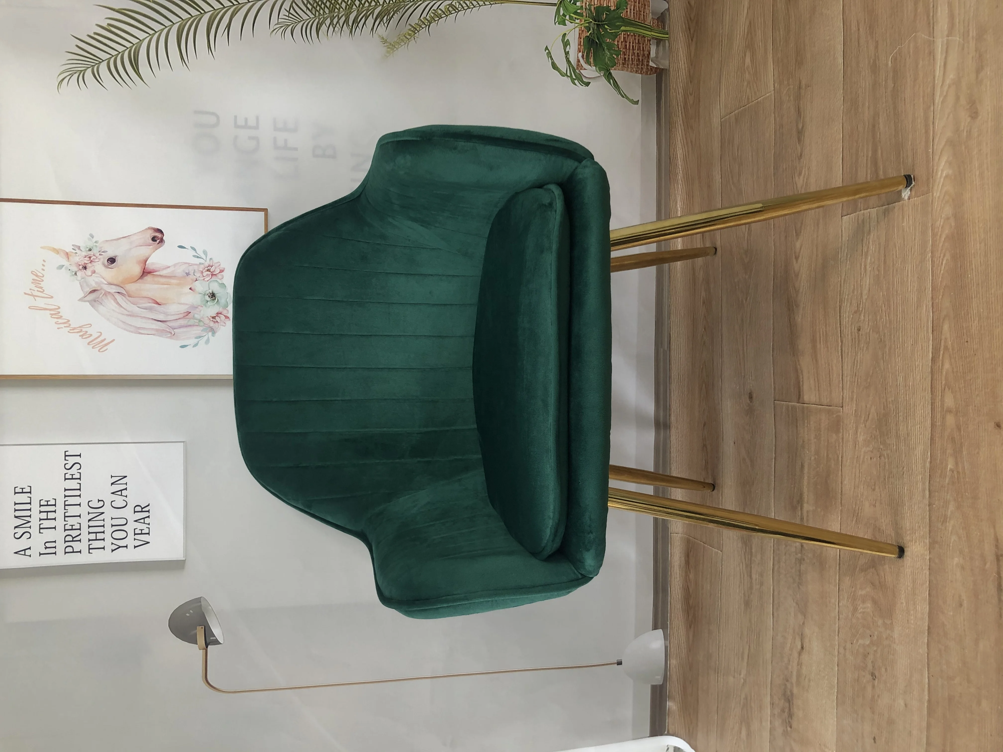 Home Furniture Modern Single Recliner Sofa Velvet Fabric Leisure Lounge Arm Chair Armchair for Living Room