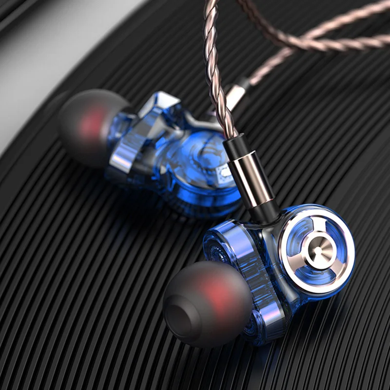 QKZ CK10 In Ear Earphone With Microphone 6 Dynamic Driver Unit Headsets Stereo Sports HIFI Subwoofer Earphones Monitor Earbuds