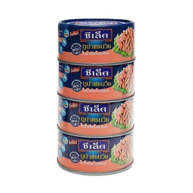 Canned Sealect Tuna Steak in Soy Bean Oil 165g x 4 Cans Origin Thailand
