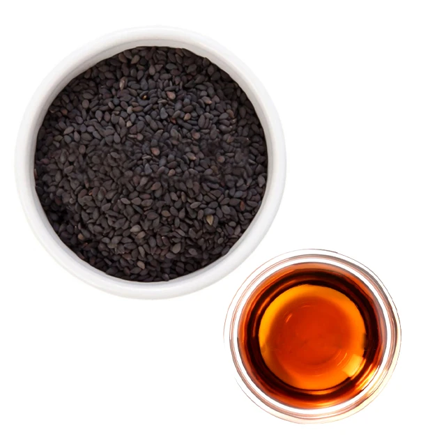 Black Sesame Organic Oil Bulk Supplier / Pure Black sesame oil made from cold pressed organic black sesame seeds
