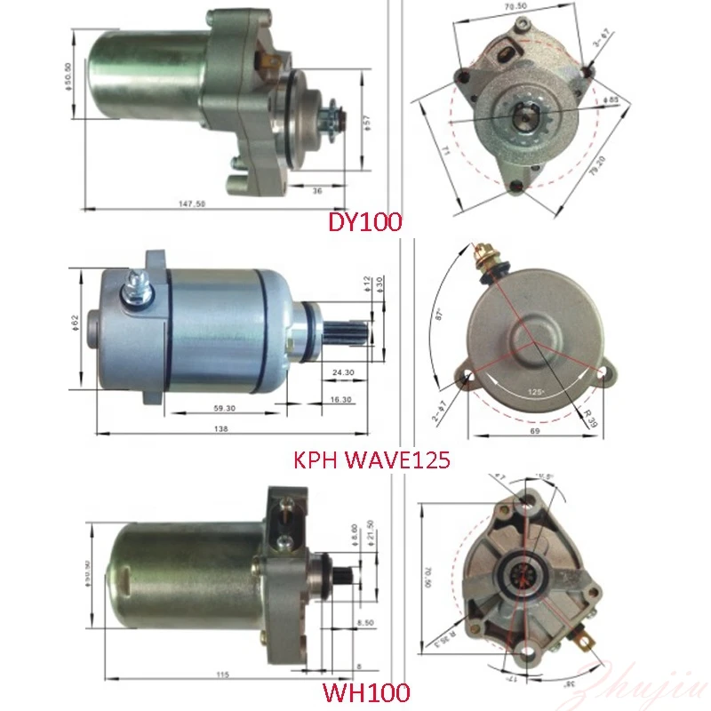 Motorcycle Starter Motor OEM Color Origin Fit Year High Quality Electric Starter Motor Accessories