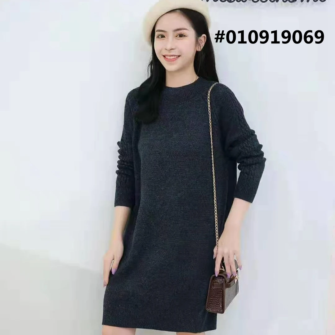 
Korean Clothes Women New Simple Fashion Letter V Sweater Pullover Korean Loose Large Size Long Casual Sweater Pullover Women 