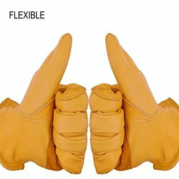 Leather Work heat resistant Labor Protection Hand Safety Gloves for Industrial Work Garden Construction Mechanics