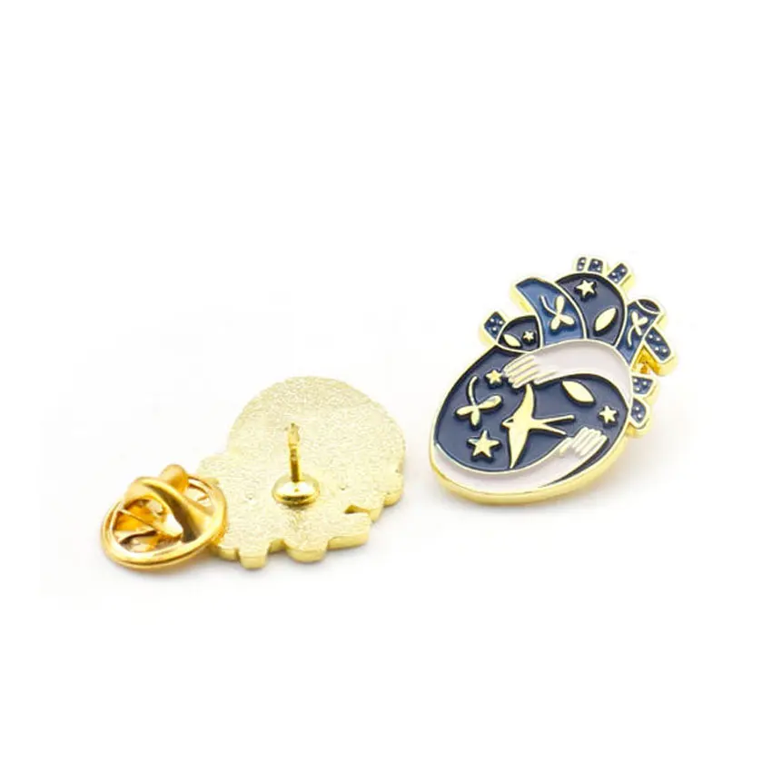 custom metal first-aid kit medical enamel lapel pin