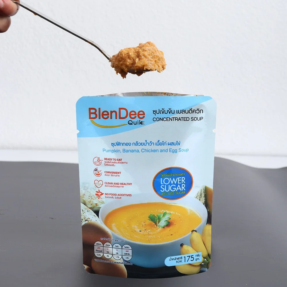 HALAL Certification Low Sugar Formula Banana Chicken and Egg Concentrated Soup Instant Soup