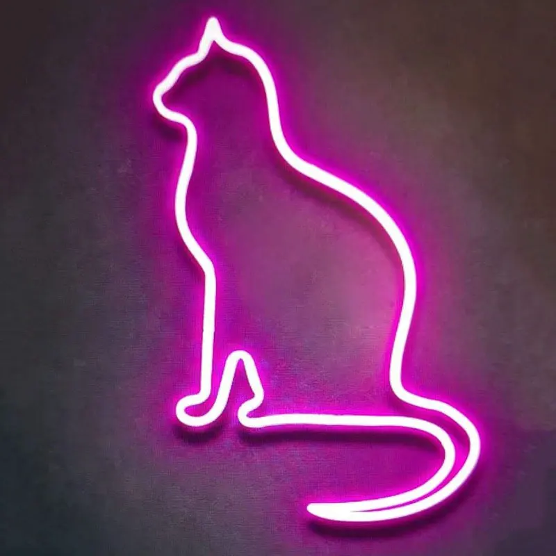 Fortune Lucky Cat Maneki Neko LED Anime Neon Sign Light Sign Wall Decor Personalized Gift