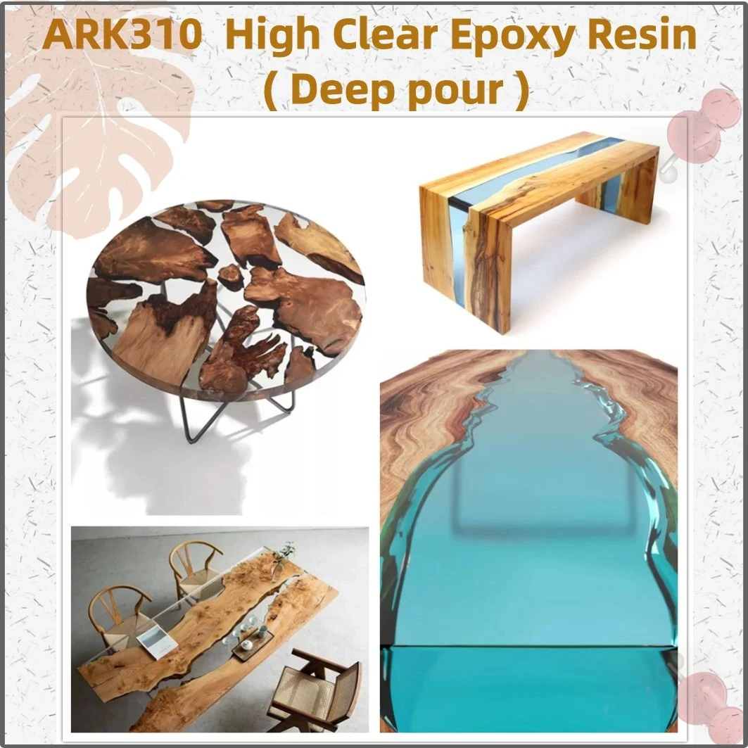 Factory Hot Selling 3:1 epoxy Deep Casting Deep Pour Epoxy Resin For River Table and Crafts Wholesale Epoxy Resin