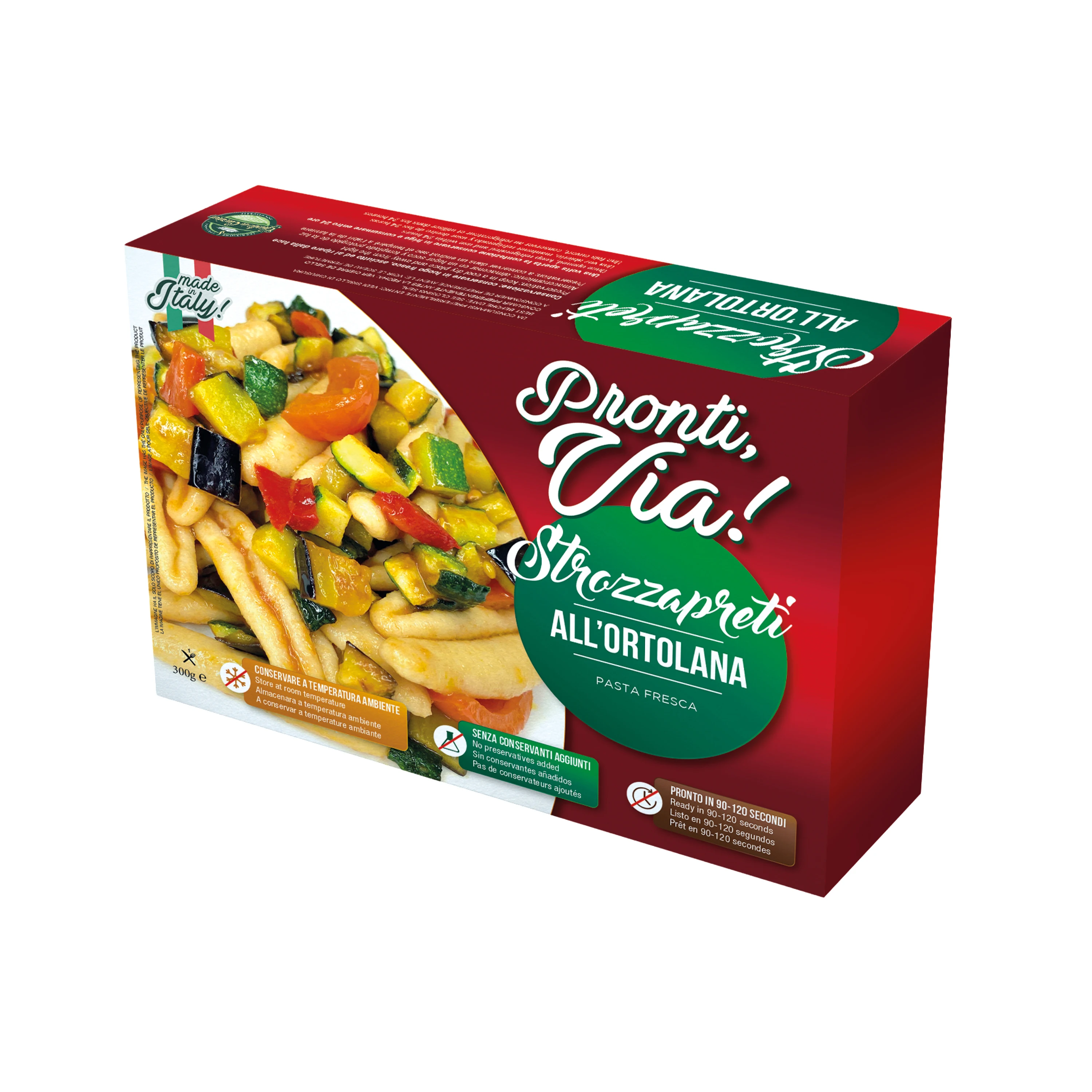 Высококачественная свежая паста для мгновенных продуктов, Соус «PRONTI VIA», 300 г