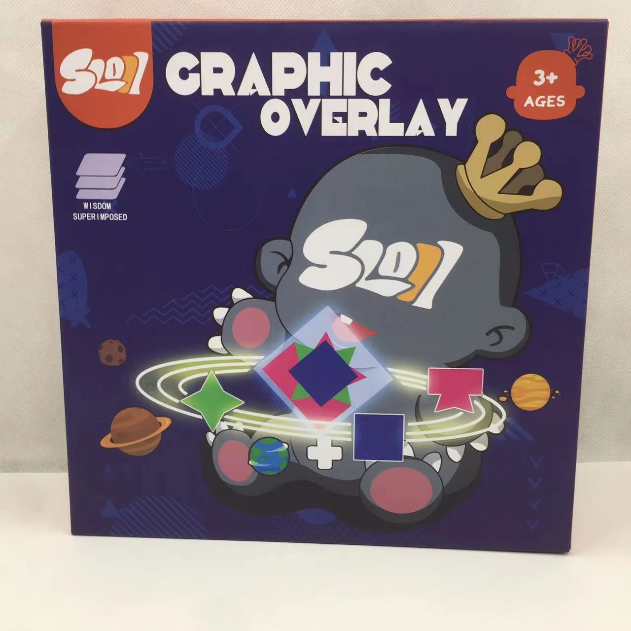 New arrival Educational Craphic overlay game for kids Intellectual development Art Mathematics ABS materials