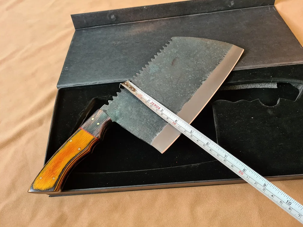 Изготовленный на заказ нож-Кливер из высокоуглеродистой стали с упаковочной коробкой