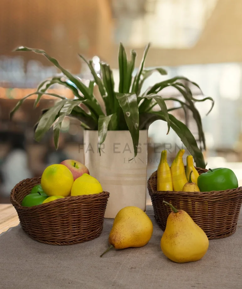  Плетеная корзина из ротанга ручной работы коробка для хранения закусок хлеба фруктов еды завтрака частная торговая марка Amazon корзины высокого качества