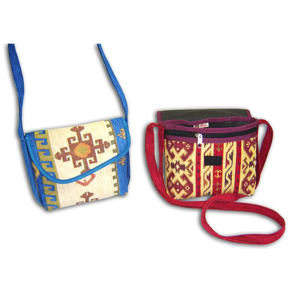 Turkish Cotton Hand Bags - Rug Design Shoulder Bag