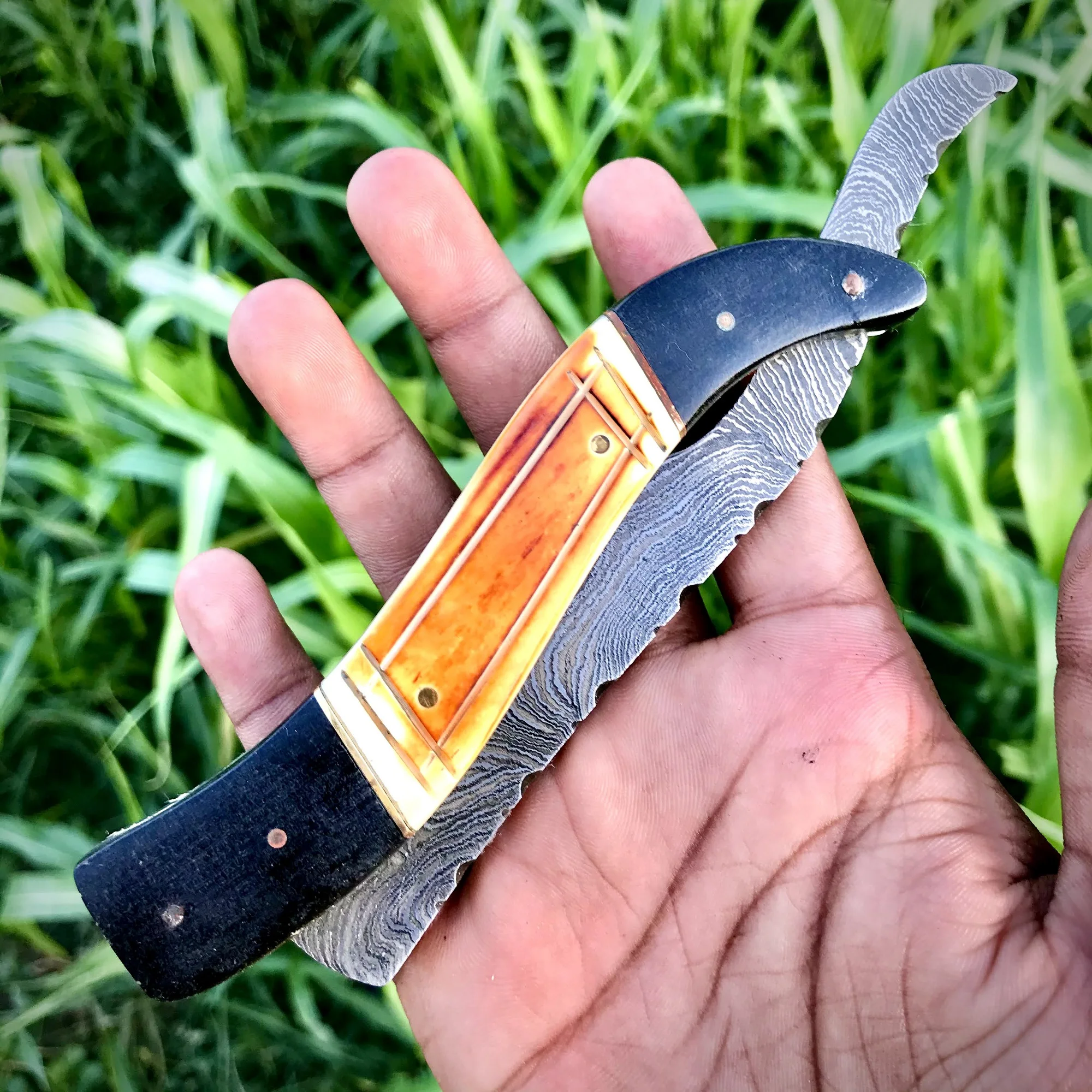 Бритва из дамасской стали ручной работы на заказ бритва с прямыми краями для мужчин подарок Amazone