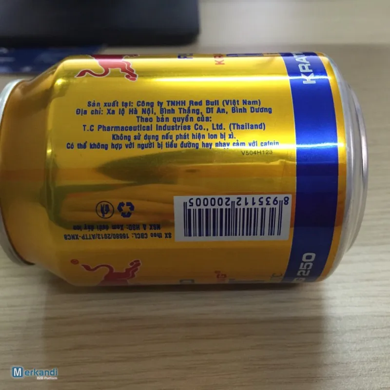 Банка Red Bull Gold емкостью 250 мл Таиланд