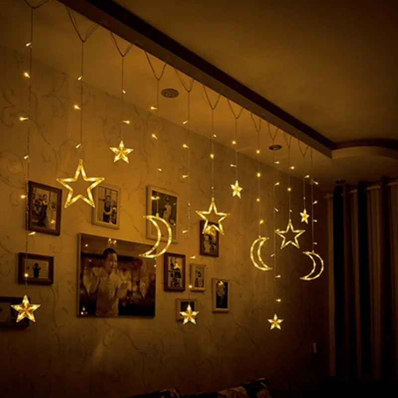 
decorative light for house hanging light led string curtain light 