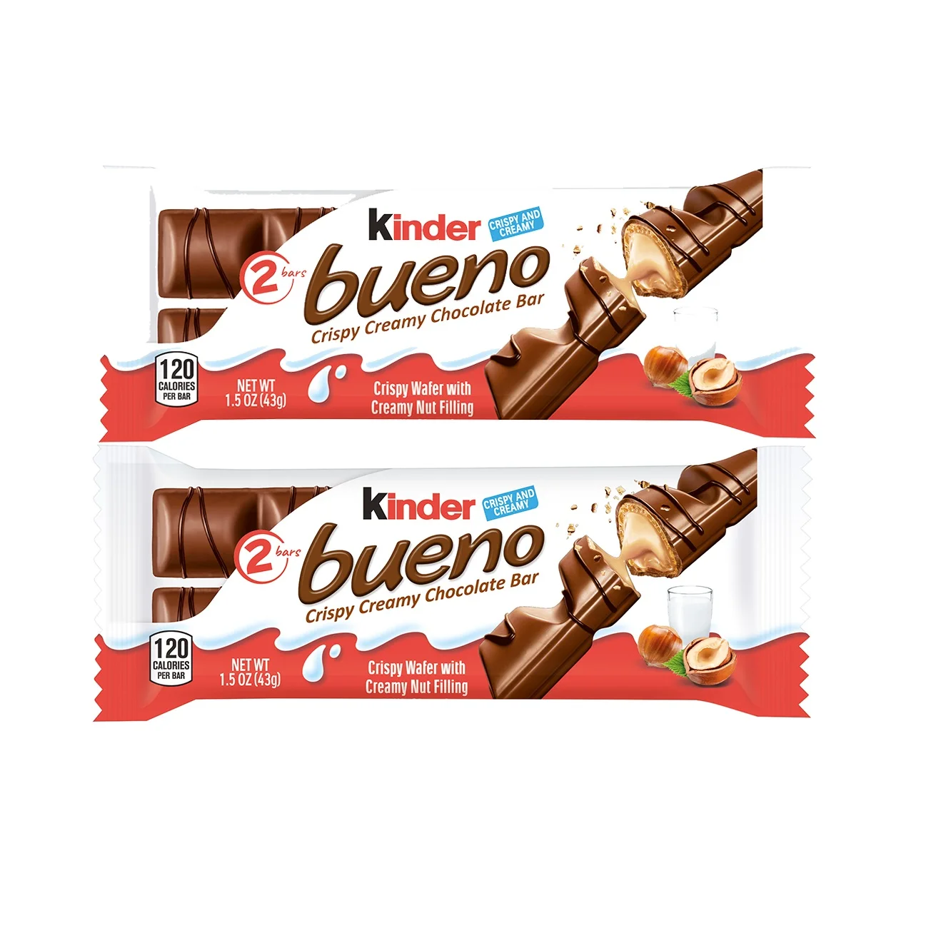 Hot Selling Price Original Kinder Bueno Milk & Hazelnut Chocolate Bars in Large Quantity At Best Price