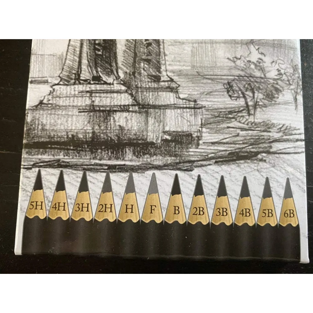 5H to 6B Tones & Shades Assorted Sketch Pencil Pack of 12 Graded Artist Sketching Pencil Drawing Pencil Set