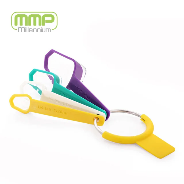 
 Набор из 4 мерных ложек разных цветов mmp  