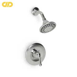 In wall Single handle Shower Faucet Satin Nickel