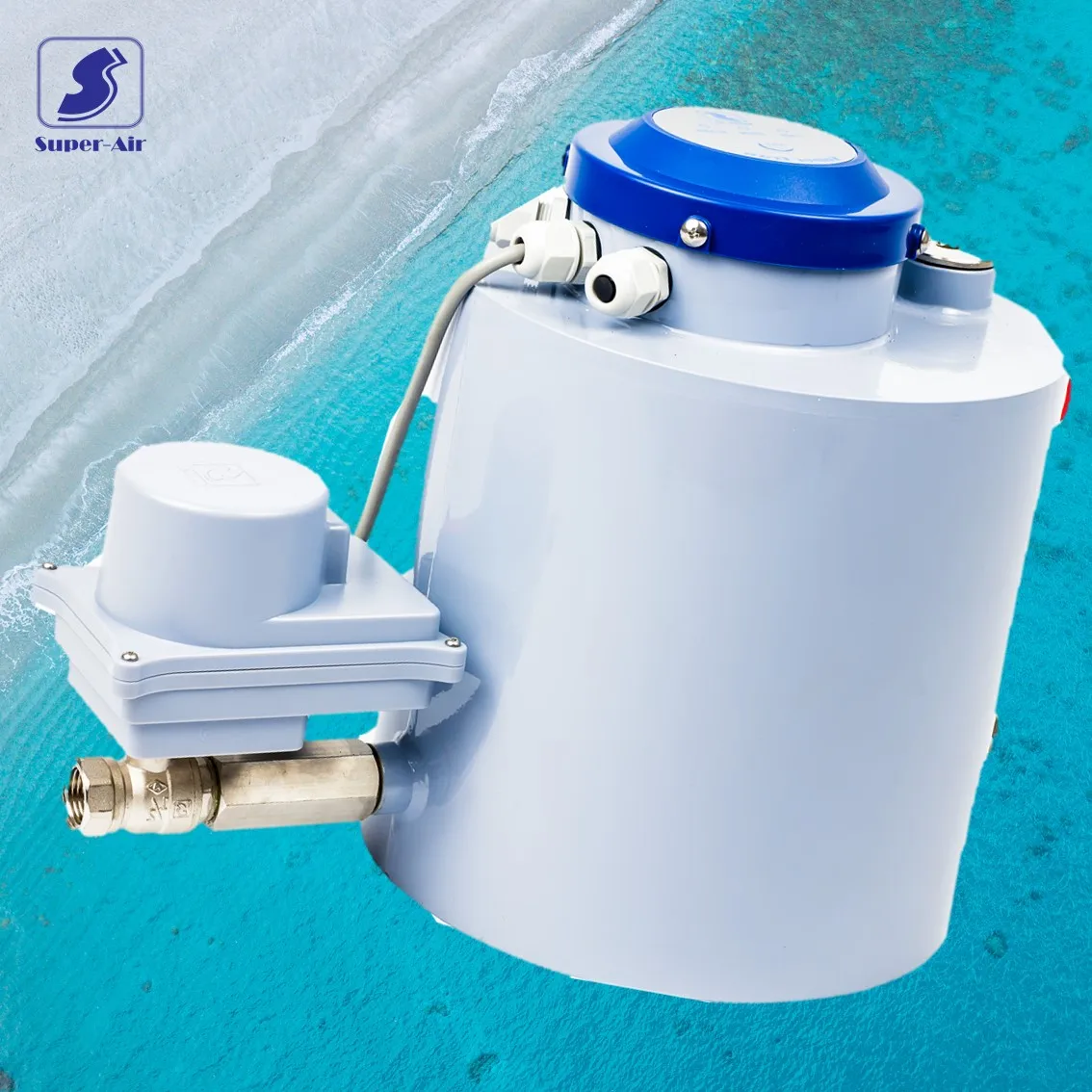 Made in Taiwan Energy Saving East to Use Zero Air Loss Motorized Ball Valve Type Auto Condensate Drain for Air Compressor System