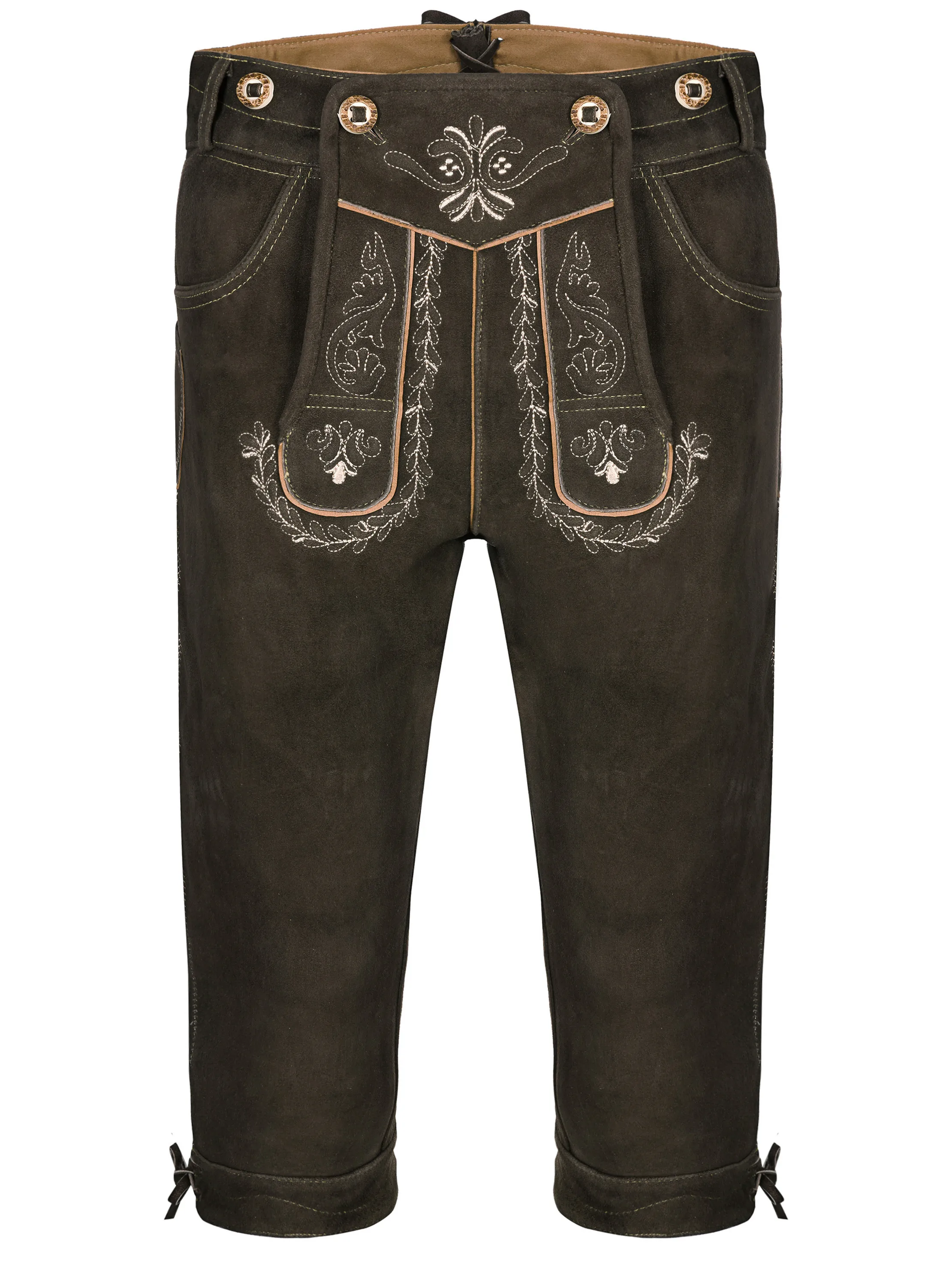 Немецкие длинные и короткие брюки Lederhosen из потертой кожи винтажные вышивки Баварская вышивка