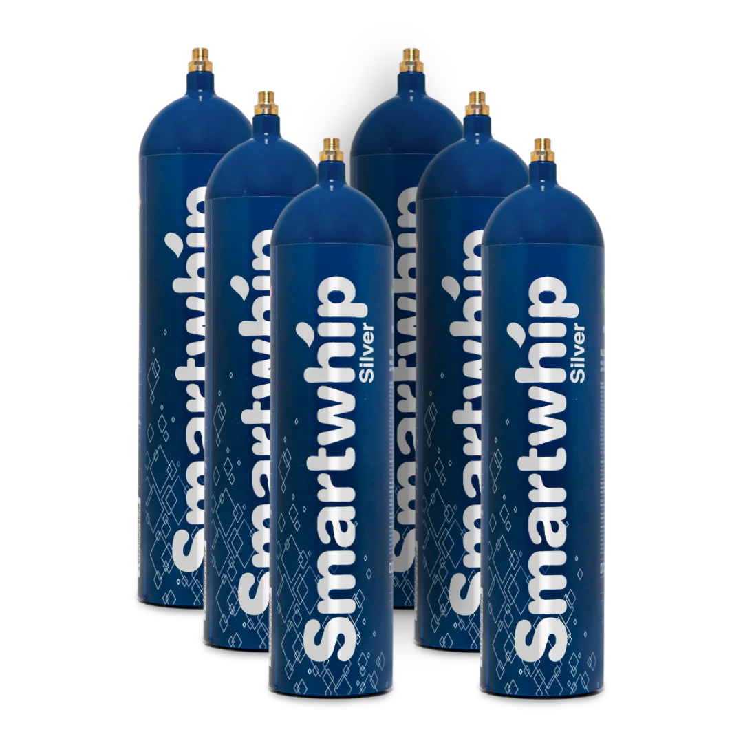 Newly Arrived 100% Aluminium Metal Material 615 gram Smartwhip Silver Cream Chargers at Competitive Price