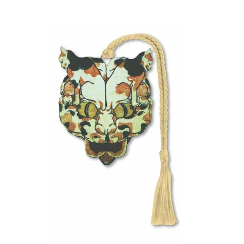 custom made etched printing logo brass bookmark