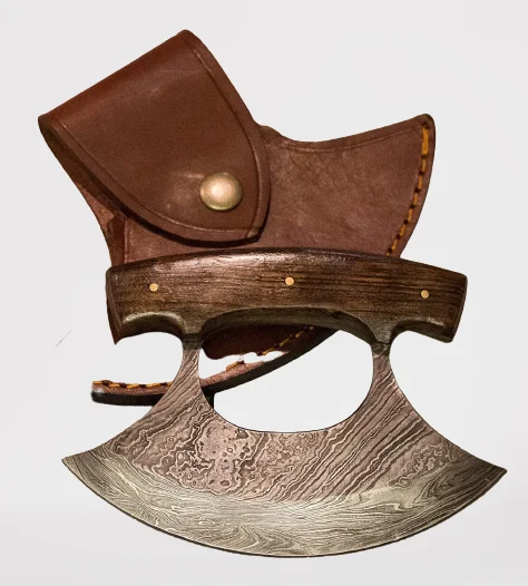 
Дамасская сталь на заказ ручка орех нож Северная Звезда нож & Улу ручной работы 