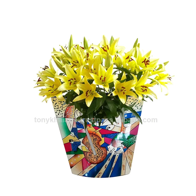 Vase Nordique  Vase Transparent  Vase Dore  Made in Vietnam