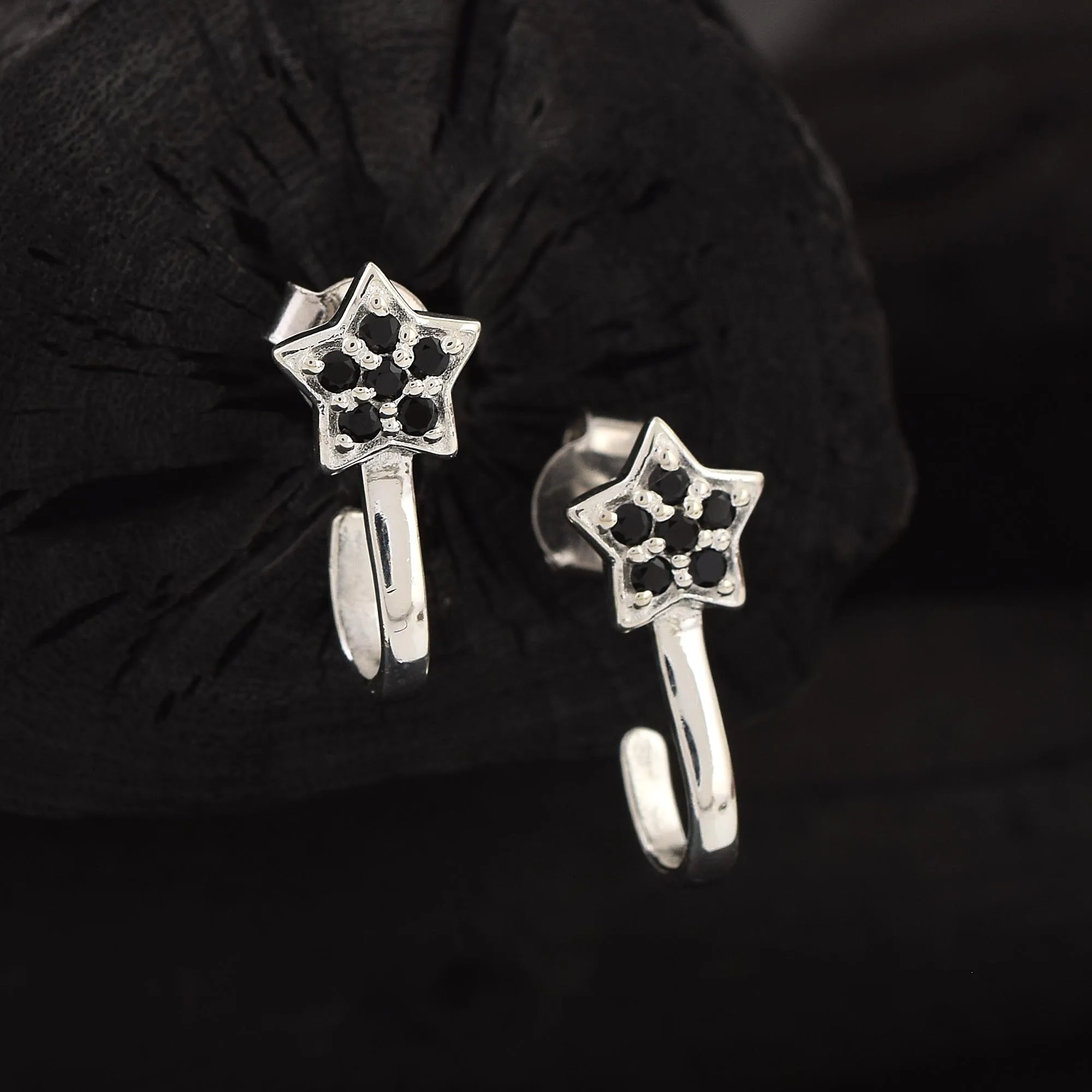 Best Seller Handcrafted Exclusive Black Onyx Pear Cut Gemstone Silver Earring 925 Sterling Silver Jewelry Gift Souvenir For Her