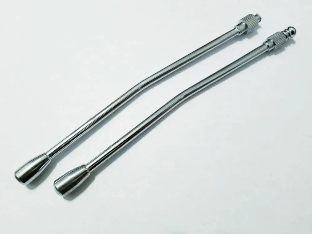 2 Feeding Syringe Drenching Cannula Luer Lock Threaded Livestock Veterinary Stainless Steel