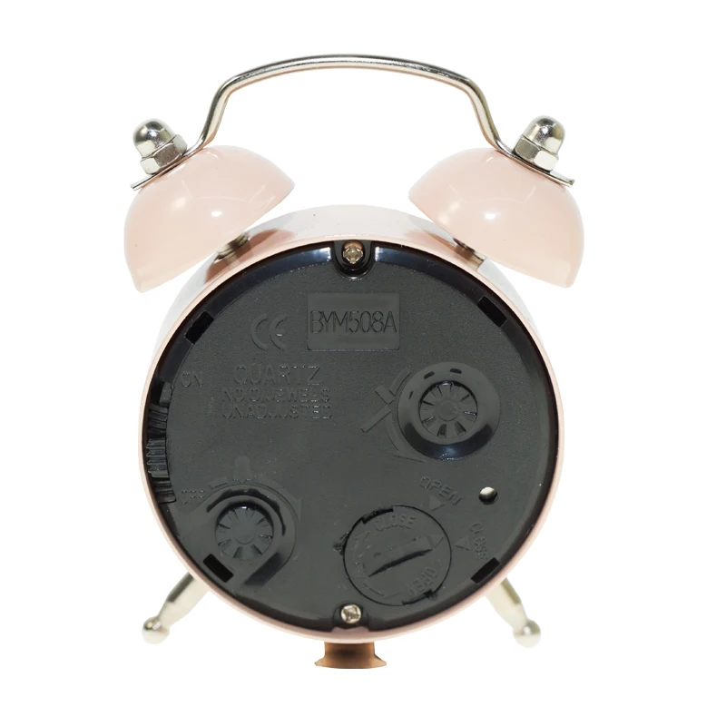 T133 Classical Cute Quartz Gift For Promotional Modern Home Wholesale Table Mini Alarm Metal Clock