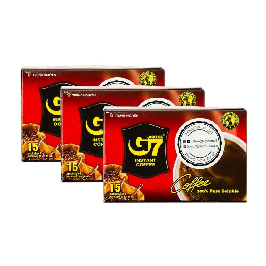 G7 чистый черный мгновенный кофе 2 г/G7 кофе/G7